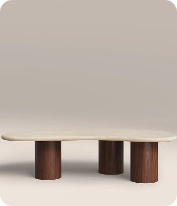 Brynleigh curved coffee table